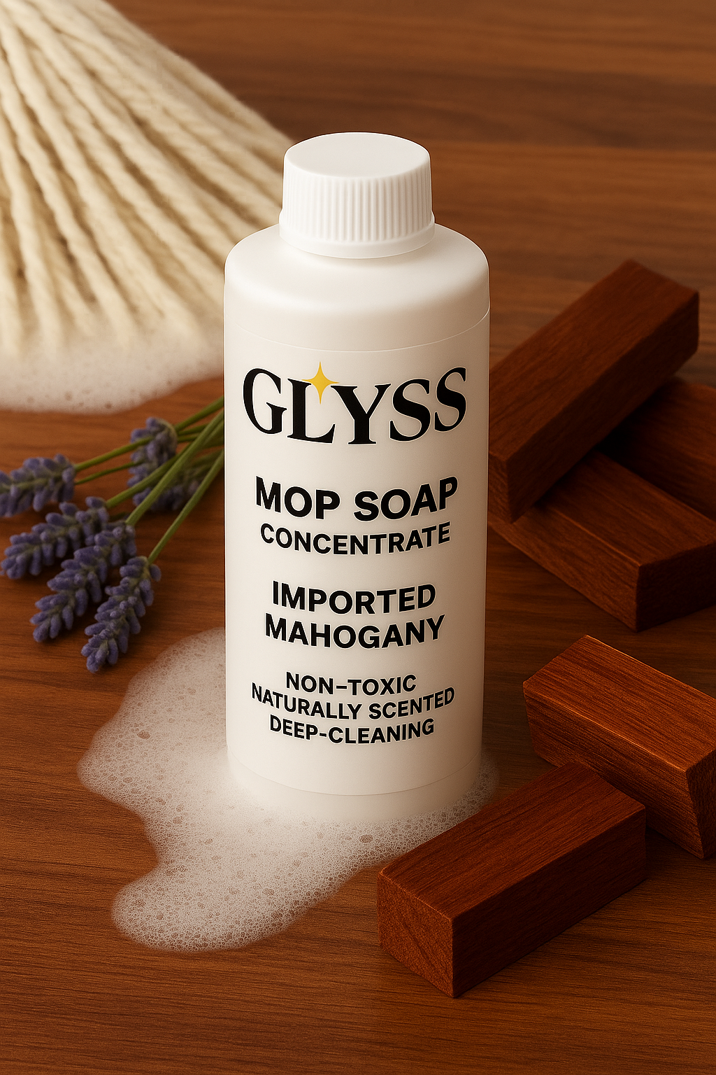 Glyss 16 oz / 473ml Natural Scented Mop Soap Bottle